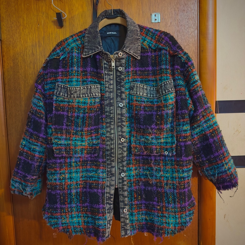 Diesel Black and Silver Jacket